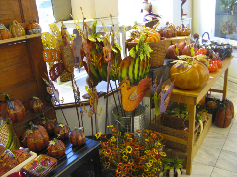 Fall display in a store
