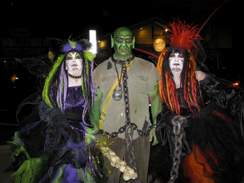 Halloween costumes at Douglas, Michigan Adult Halloween Parade
