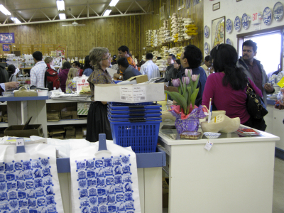 Checkout line at the De Klomp Delftware and Wooden Shoe Factory - Holland, Michigan