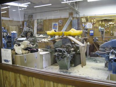 equipment for making wooden shoes - Holland, Michigan
