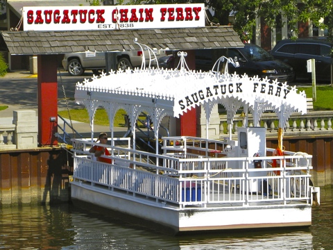 Saugatuck Chain Ferry in Saugatuck, Michigan