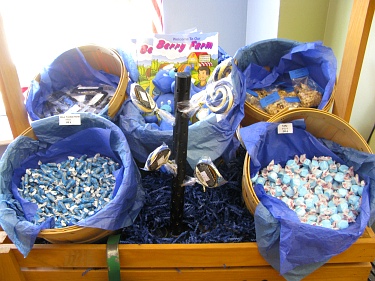 Blueberry candies at The Blueberry Store in South Haven, MI
