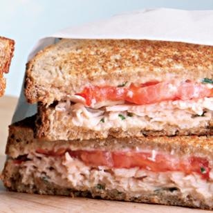 Picture of a Turkey and Tomato Panini