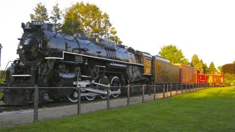 Pere Marquette steam engine in Grand Haven, Michigan