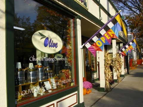 The Olive Mill in Saugatuck, Michigan at Halloween