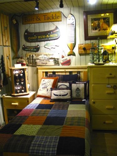 Interior of Northern Rustics with bedroom decor - Holland, Michigan