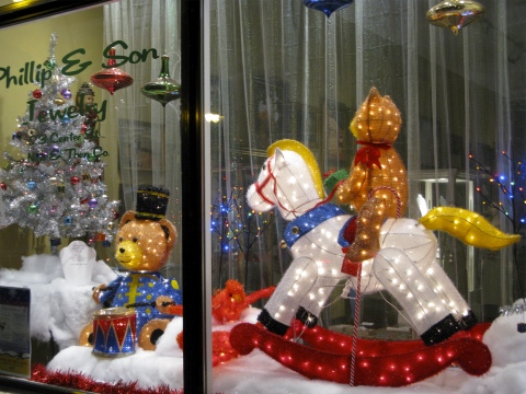Christmas store window - Douglas, MI