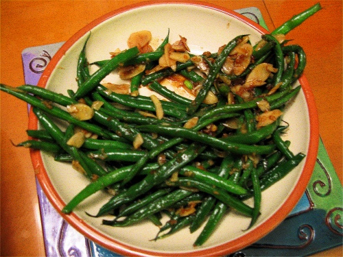 Comfort Food - Garlic Green Beans