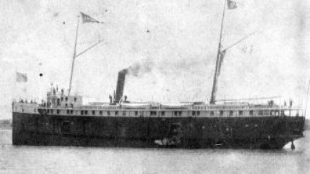 photo of the Chicora steaming on Lake Michigan