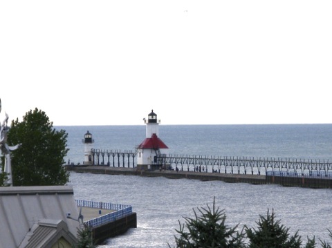 St. Joseph pier lights - St. Joseph, Michigan