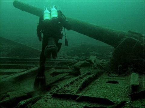 Diving on the wreck of the Laurentic