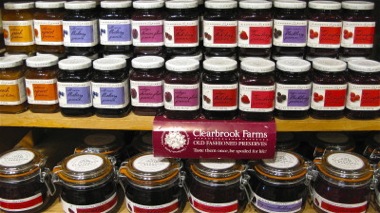 Jars of preserves in The Butler Pantry - Saugatuck, Michigan