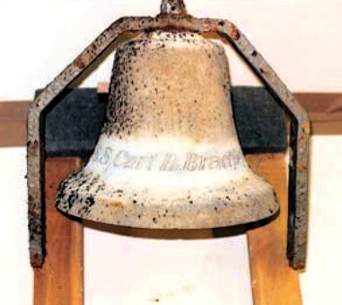 Ship's bell of the sunken freighter Carl D. Bradley