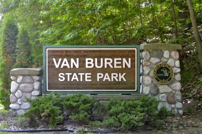Van Buren State Park sign