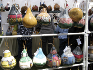 Painted gourds