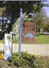 Blue Roan Studio sign - Fennville, Michigan