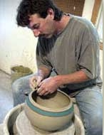 Photo of Mark Williams of Blue Star Pottery - South Haven, Michigan