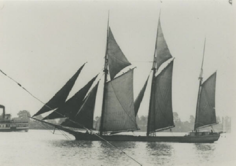 Photo of the schooner Thomas Hume