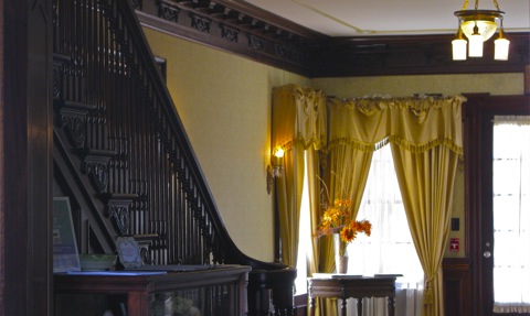 Entry hall of the Felt Mansion in Laketown Township, Michigan near Saugatuck
