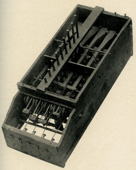 Macaroni Box Comptometer prototype built by Dorr Felt